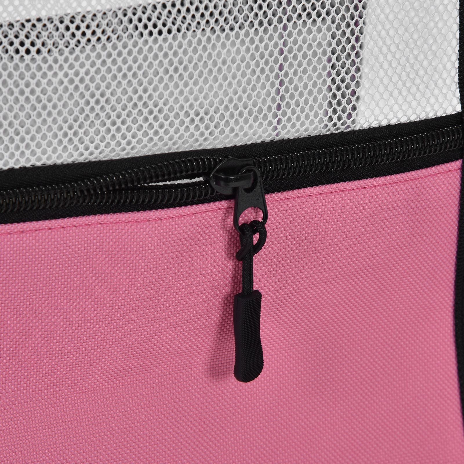 Beach Bags Mesh Cotton Oversized Storage Tote Bags for Beach Picnic Barbecue Camping Pink V1294-YM0523-3117210212411