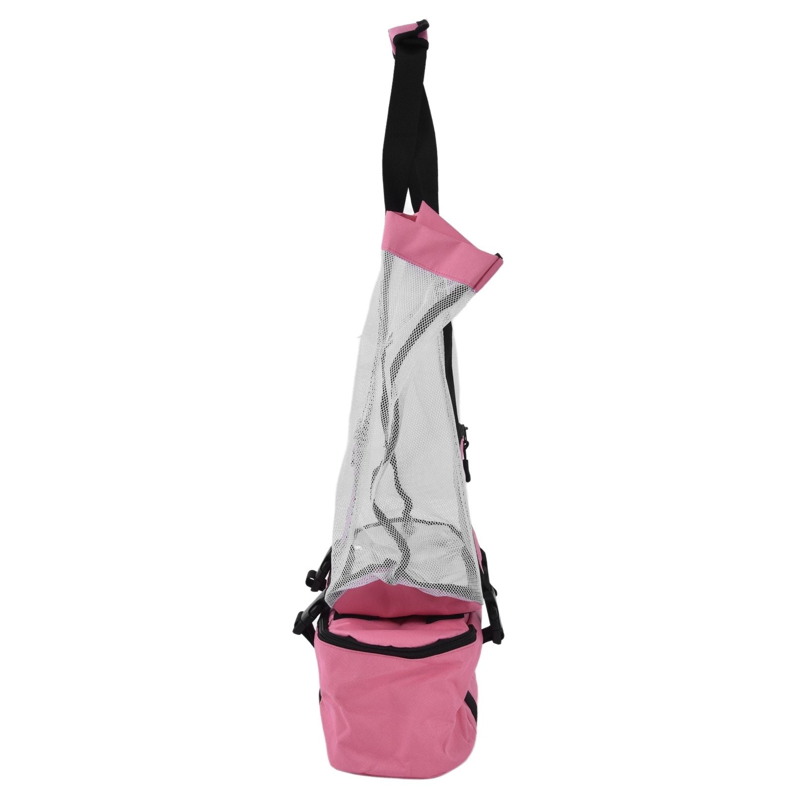 Beach Bags Mesh Cotton Oversized Storage Tote Bags for Beach Picnic Barbecue Camping Pink V1294-YM0523-3117210212411