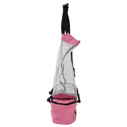 Beach Bags Mesh Cotton Oversized Storage Tote Bags for Beach Picnic Barbecue Camping Pink V1294-YM0523-3117210212411