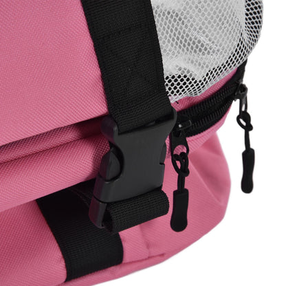 Beach Bags Mesh Cotton Oversized Storage Tote Bags for Beach Picnic Barbecue Camping Pink V1294-YM0523-3117210212411