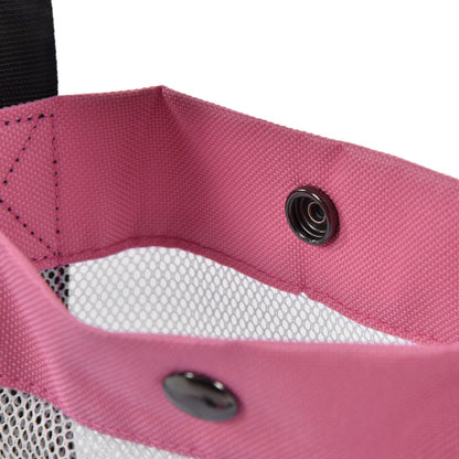 Beach Bags Mesh Cotton Oversized Storage Tote Bags for Beach Picnic Barbecue Camping Pink V1294-YM0523-3117210212411