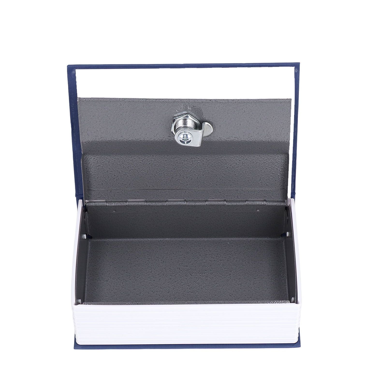 Safe Box Simulation Book Shape Decorative Storage Money Case for Bedroom Living Room OfficeBlue V1294-YM0523-3117210212612