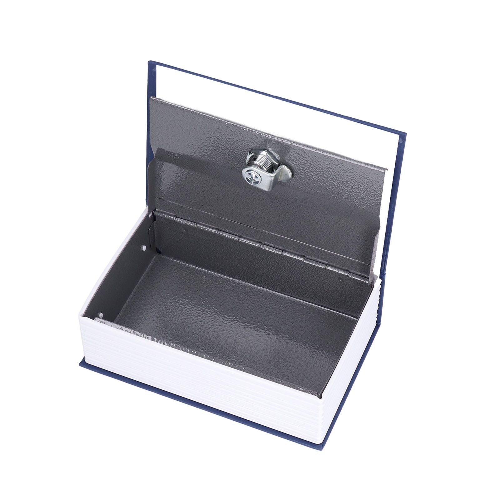 Safe Box Simulation Book Shape Decorative Storage Money Case for Bedroom Living Room OfficeBlue V1294-YM0523-3117210212612