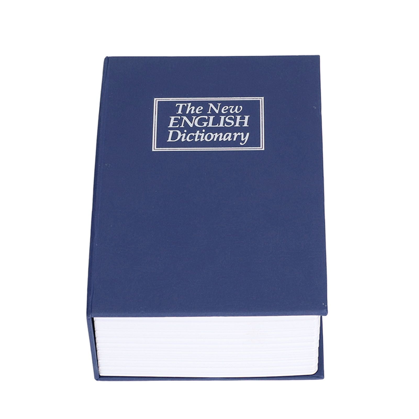 Safe Box Simulation Book Shape Decorative Storage Money Case for Bedroom Living Room OfficeBlue V1294-YM0523-3117210212612