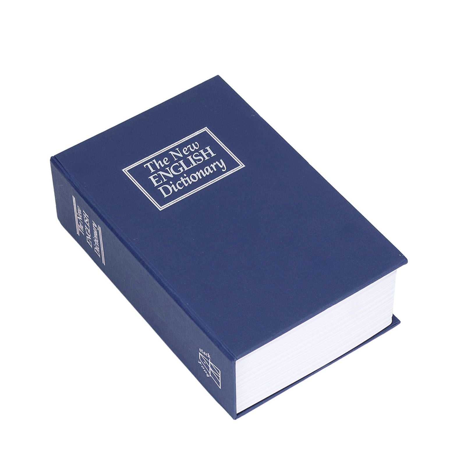 Safe Box Simulation Book Shape Decorative Storage Money Case for Bedroom Living Room OfficeBlue V1294-YM0523-3117210212612