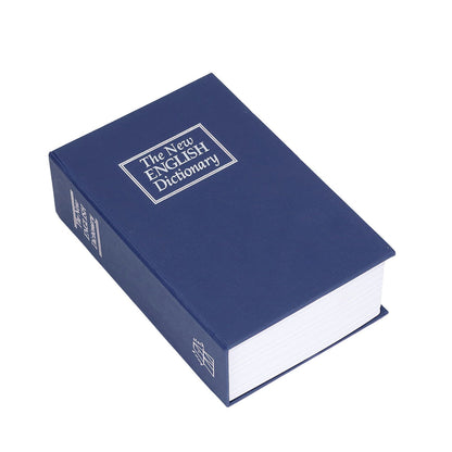 Safe Box Simulation Book Shape Decorative Storage Money Case for Bedroom Living Room OfficeBlue V1294-YM0523-3117210212612
