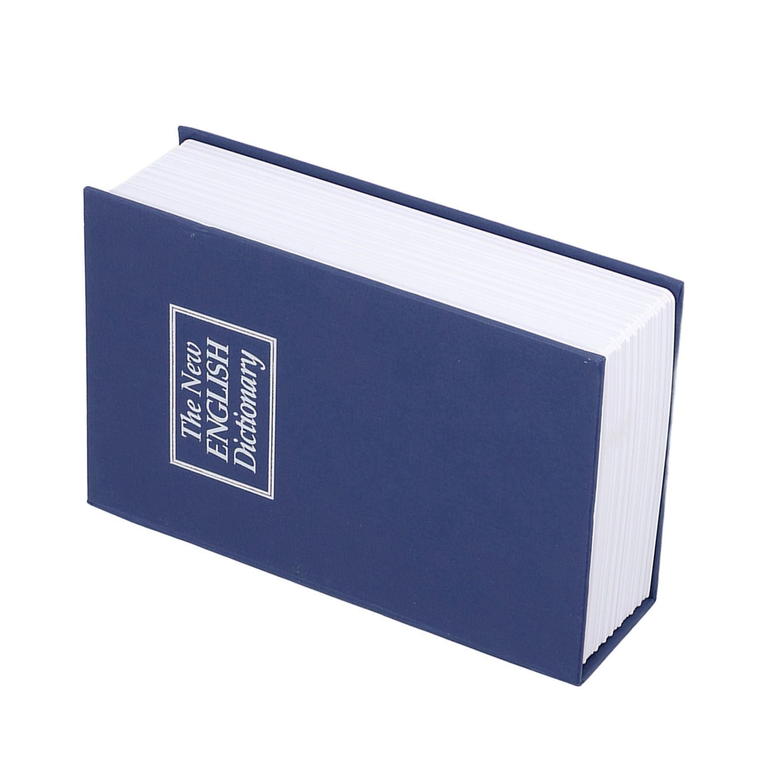 Safe Box Simulation Book Shape Decorative Storage Money Case for Bedroom Living Room OfficeBlue V1294-YM0523-3117210212612