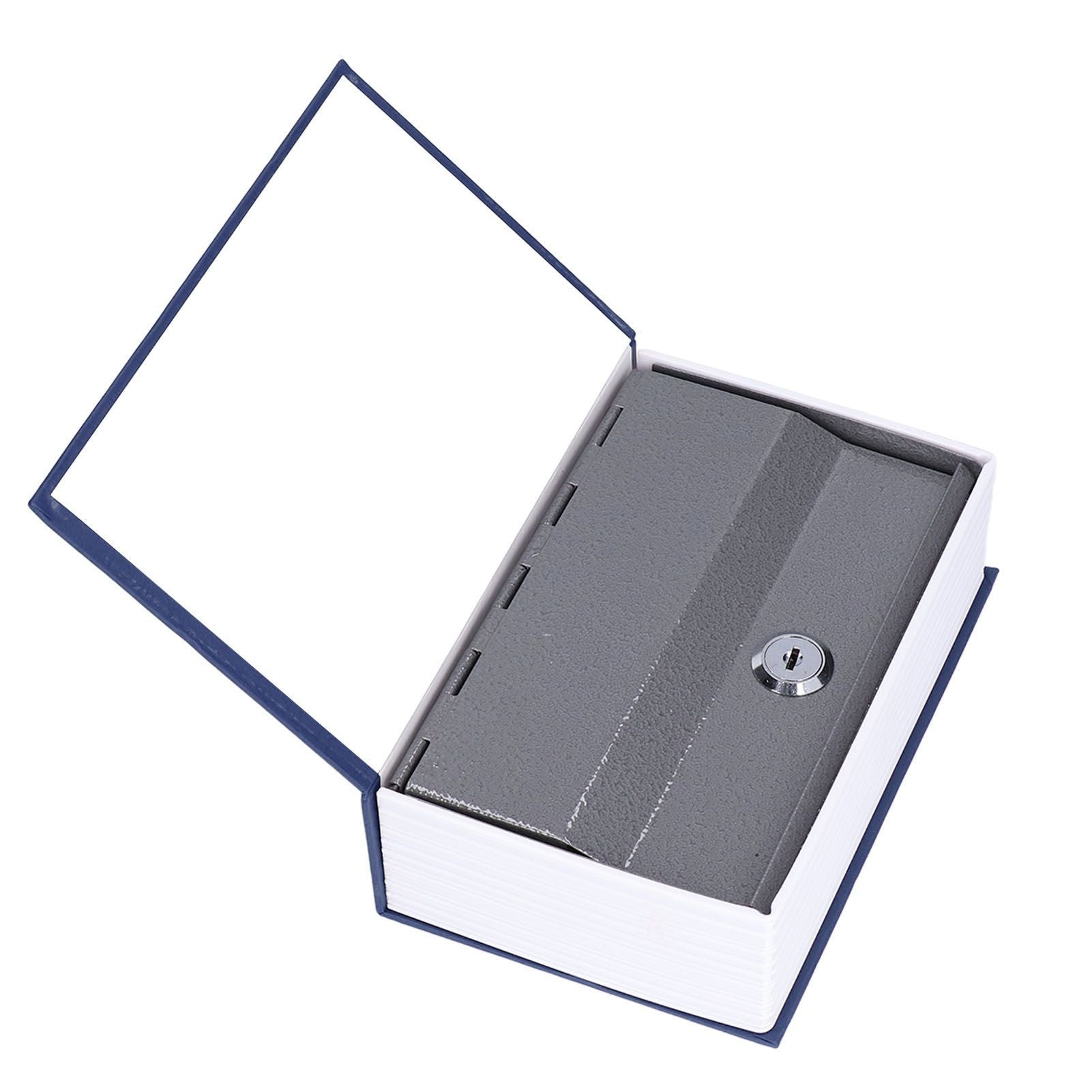 Safe Box Simulation Book Shape Decorative Storage Money Case for Bedroom Living Room OfficeBlue V1294-YM0523-3117210212612