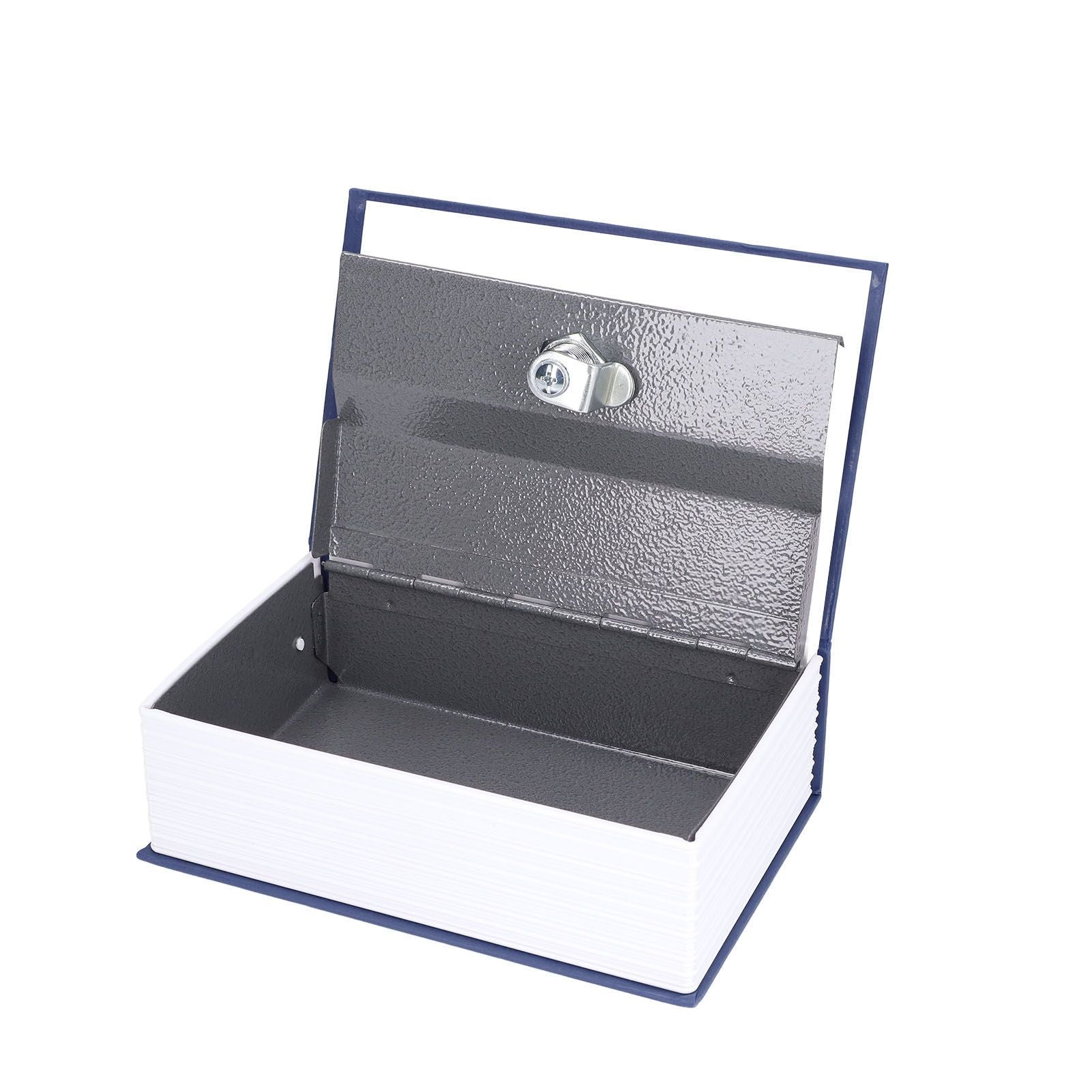 Safe Box Simulation Book Shape Decorative Storage Money Case for Bedroom Living Room OfficeBlue V1294-YM0523-3117210212612