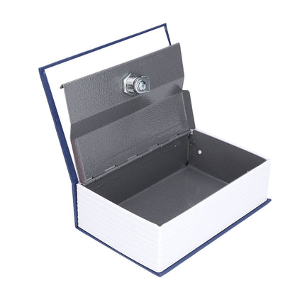 Safe Box Simulation Book Shape Decorative Storage Money Case for Bedroom Living Room OfficeBlue V1294-YM0523-3117210212612