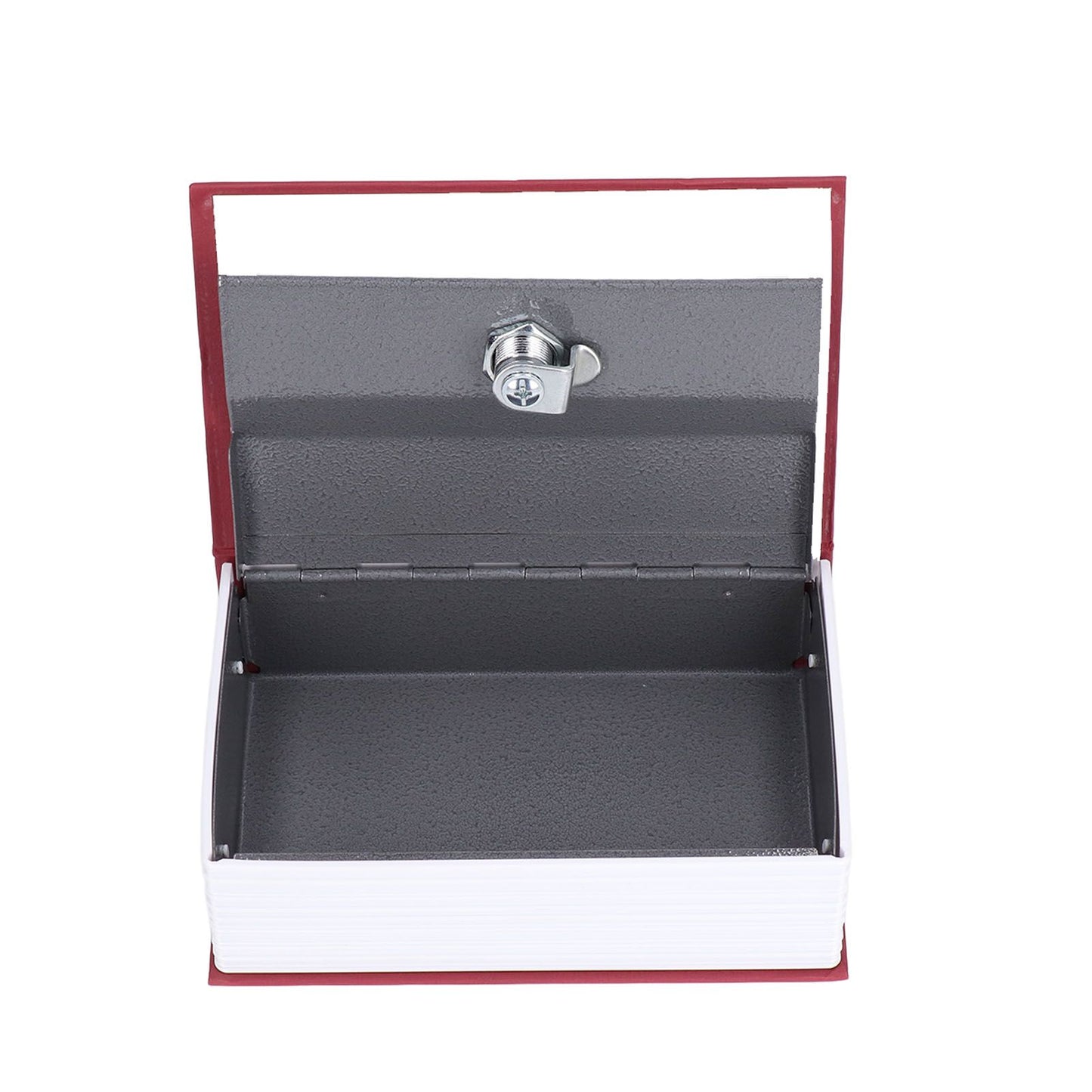 Safe Box Simulation Book Shape Decorative Storage Money Case for Bedroom Living Room OfficeRed V1294-YM0523-3117210212613