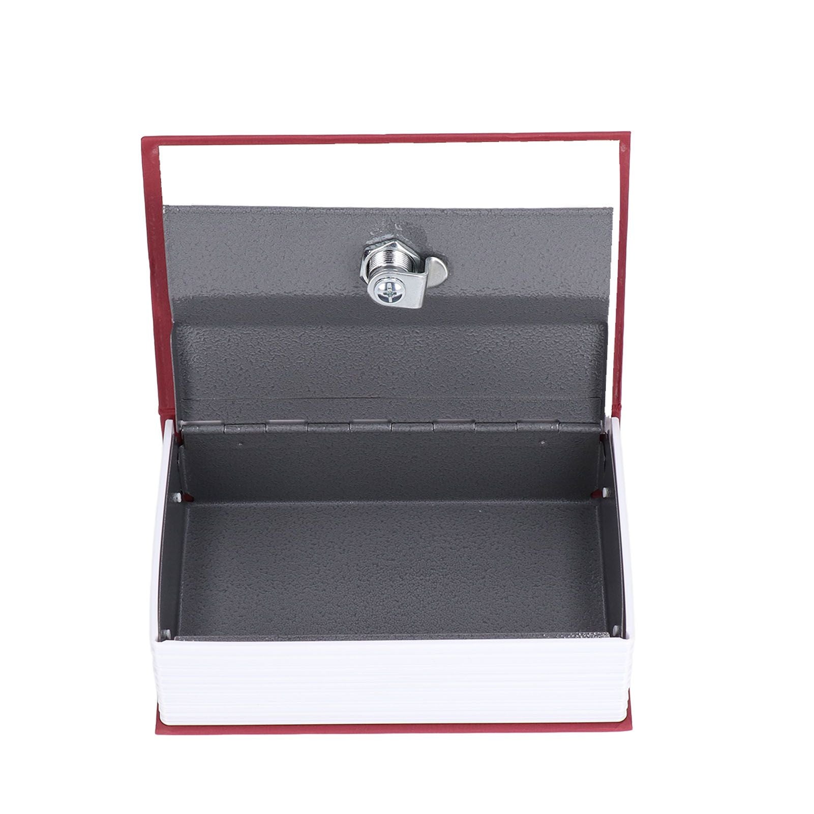 Safe Box Simulation Book Shape Decorative Storage Money Case for Bedroom Living Room OfficeRed V1294-YM0523-3117210212613