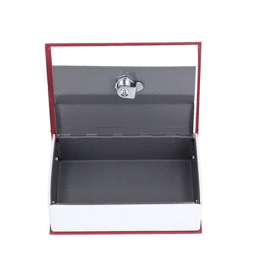 Safe Box Simulation Book Shape Decorative Storage Money Case for Bedroom Living Room OfficeRed V1294-YM0523-3117210212613