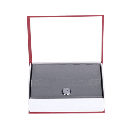 Safe Box Simulation Book Shape Decorative Storage Money Case for Bedroom Living Room OfficeRed V1294-YM0523-3117210212613