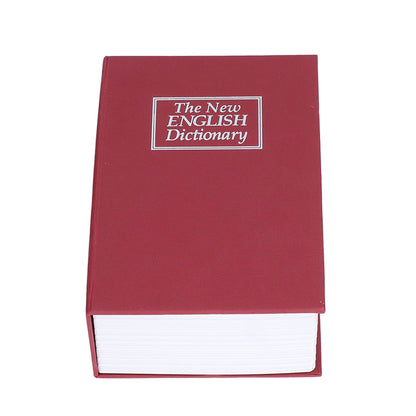 Safe Box Simulation Book Shape Decorative Storage Money Case for Bedroom Living Room OfficeRed V1294-YM0523-3117210212613