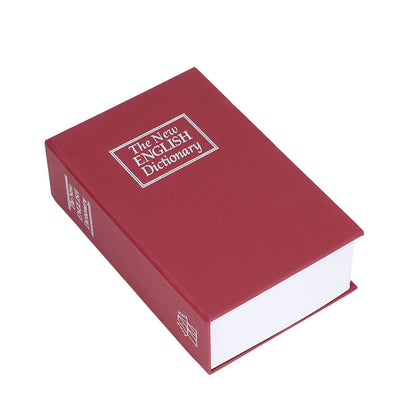 Safe Box Simulation Book Shape Decorative Storage Money Case for Bedroom Living Room OfficeRed V1294-YM0523-3117210212613
