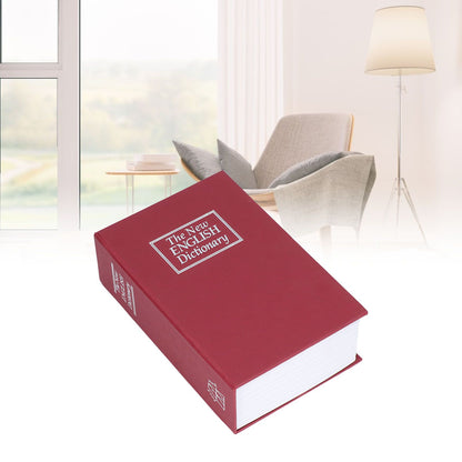 Safe Box Simulation Book Shape Decorative Storage Money Case for Bedroom Living Room OfficeRed V1294-YM0523-3117210212613