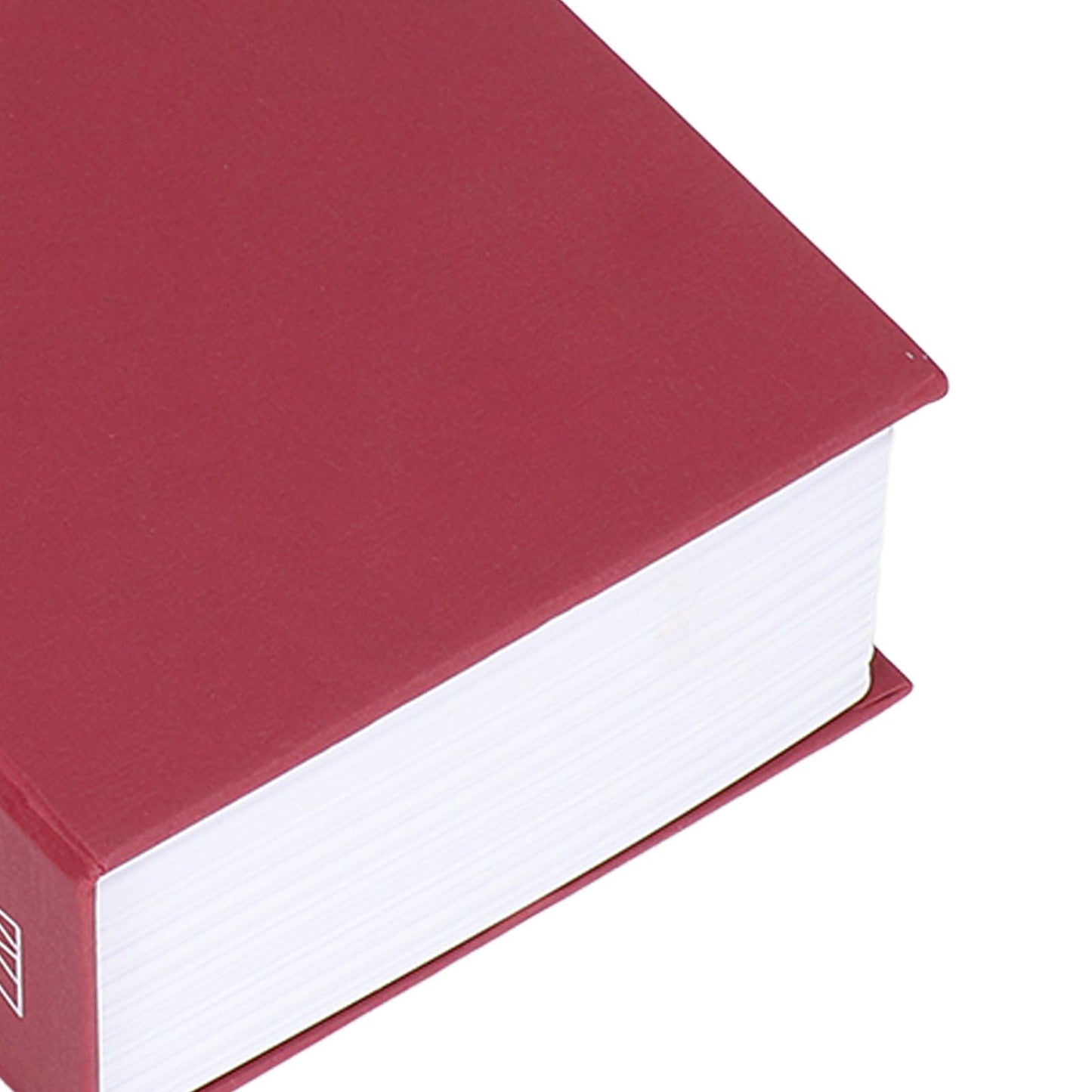 Safe Box Simulation Book Shape Decorative Storage Money Case for Bedroom Living Room OfficeRed V1294-YM0523-3117210212613