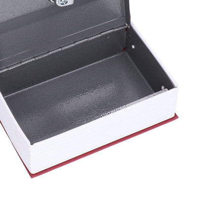 Safe Box Simulation Book Shape Decorative Storage Money Case for Bedroom Living Room OfficeRed V1294-YM0523-3117210212613