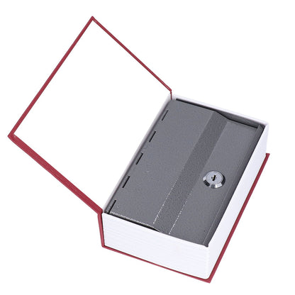 Safe Box Simulation Book Shape Decorative Storage Money Case for Bedroom Living Room OfficeRed V1294-YM0523-3117210212613