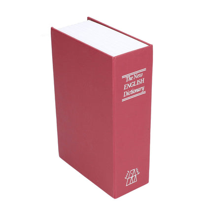 Safe Box Simulation Book Shape Decorative Storage Money Case for Bedroom Living Room OfficeRed V1294-YM0523-3117210212613