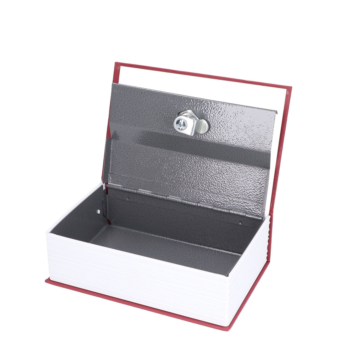 Safe Box Simulation Book Shape Decorative Storage Money Case for Bedroom Living Room OfficeRed V1294-YM0523-3117210212613