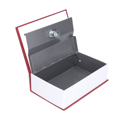 Safe Box Simulation Book Shape Decorative Storage Money Case for Bedroom Living Room OfficeRed V1294-YM0523-3117210212613