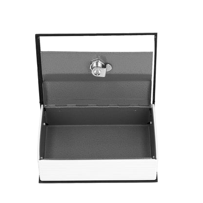 Safe Box Simulation Book Shape Decorative Storage Money Case for Bedroom Living Room OfficeBlack V1294-YM0523-3117210212614