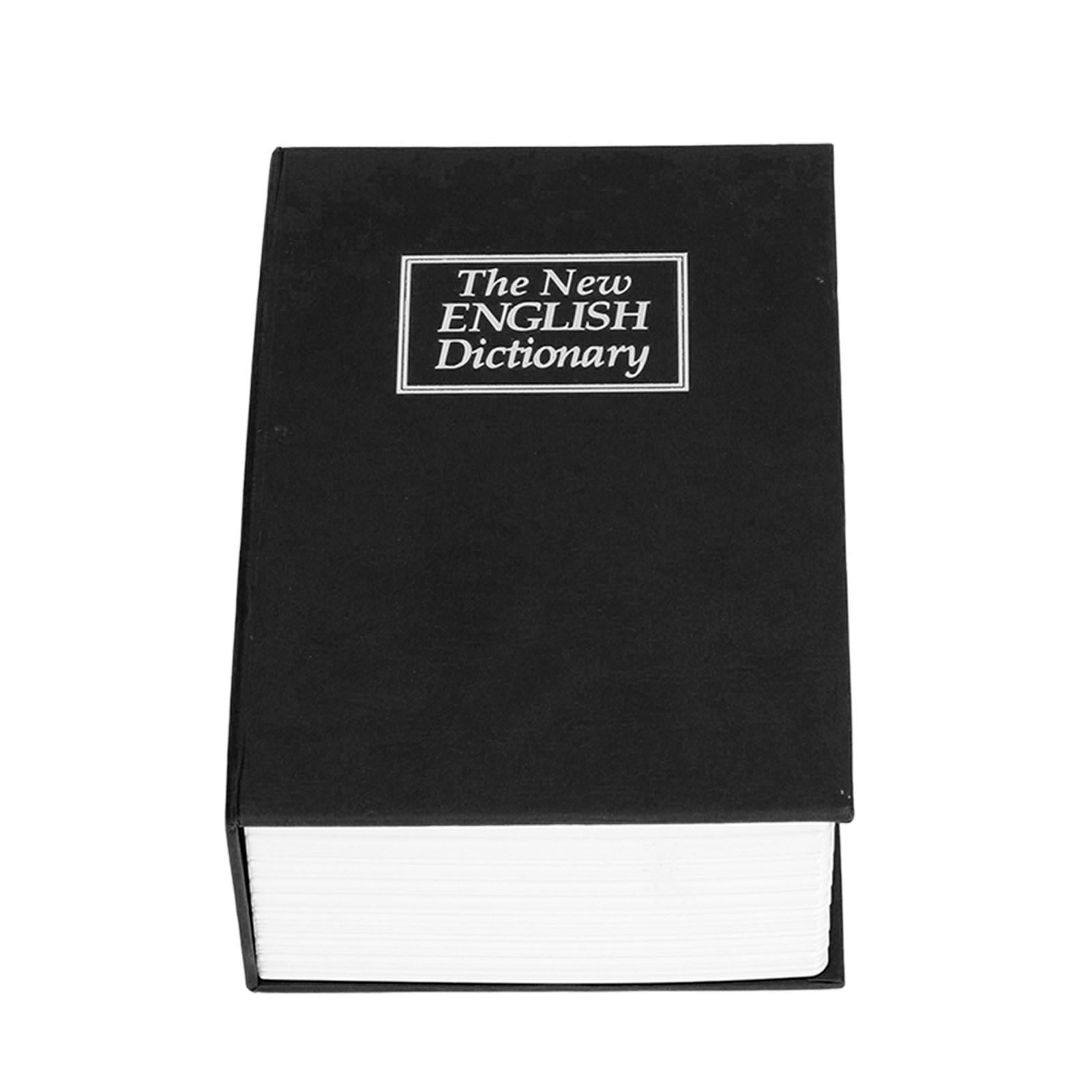 Safe Box Simulation Book Shape Decorative Storage Money Case for Bedroom Living Room OfficeBlack V1294-YM0523-3117210212614