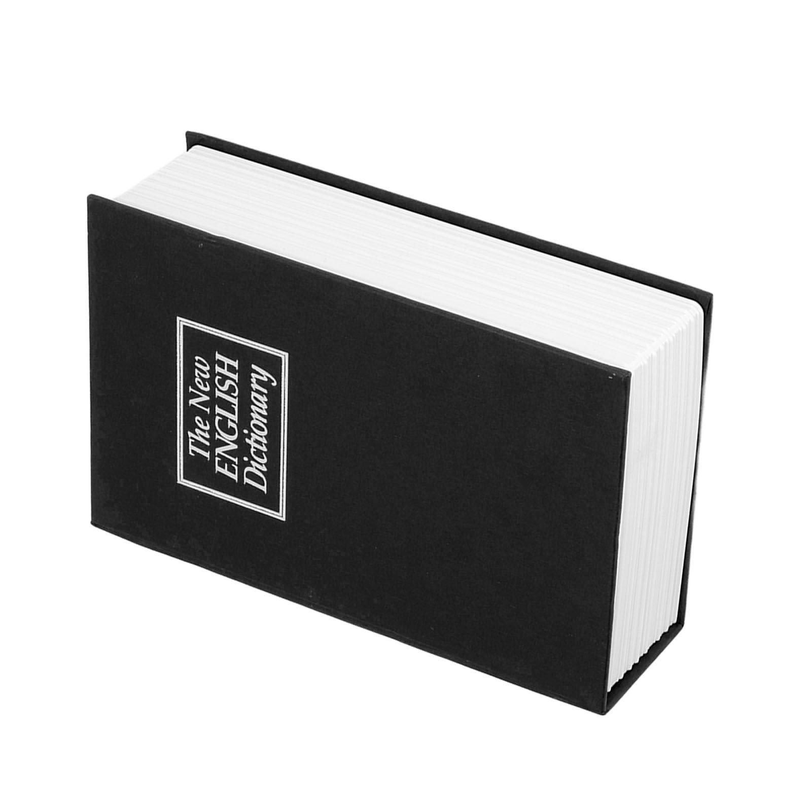 Safe Box Simulation Book Shape Decorative Storage Money Case for Bedroom Living Room OfficeBlack V1294-YM0523-3117210212614