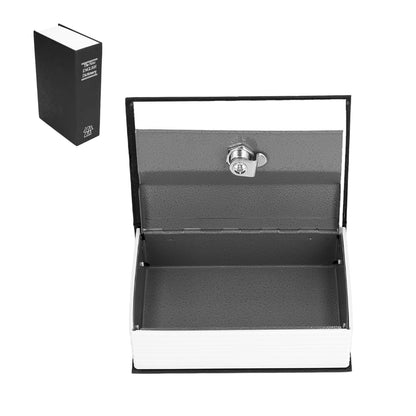 Safe Box Simulation Book Shape Decorative Storage Money Case for Bedroom Living Room OfficeBlack V1294-YM0523-3117210212614