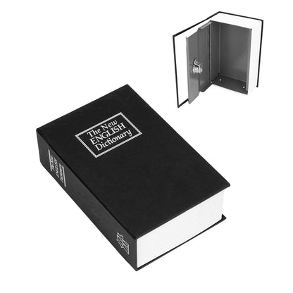 Safe Box Simulation Book Shape Decorative Storage Money Case for Bedroom Living Room OfficeBlack V1294-YM0523-3117210212614