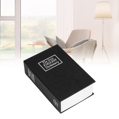 Safe Box Simulation Book Shape Decorative Storage Money Case for Bedroom Living Room OfficeBlack V1294-YM0523-3117210212614