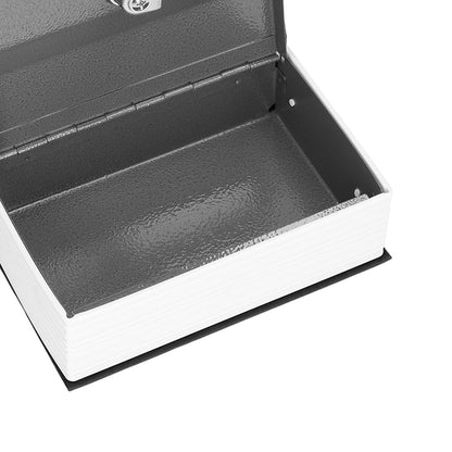 Safe Box Simulation Book Shape Decorative Storage Money Case for Bedroom Living Room OfficeBlack V1294-YM0523-3117210212614