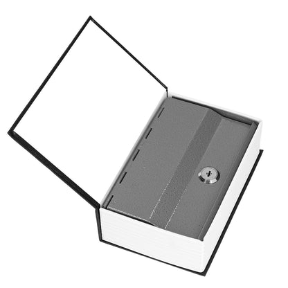 Safe Box Simulation Book Shape Decorative Storage Money Case for Bedroom Living Room OfficeBlack V1294-YM0523-3117210212614