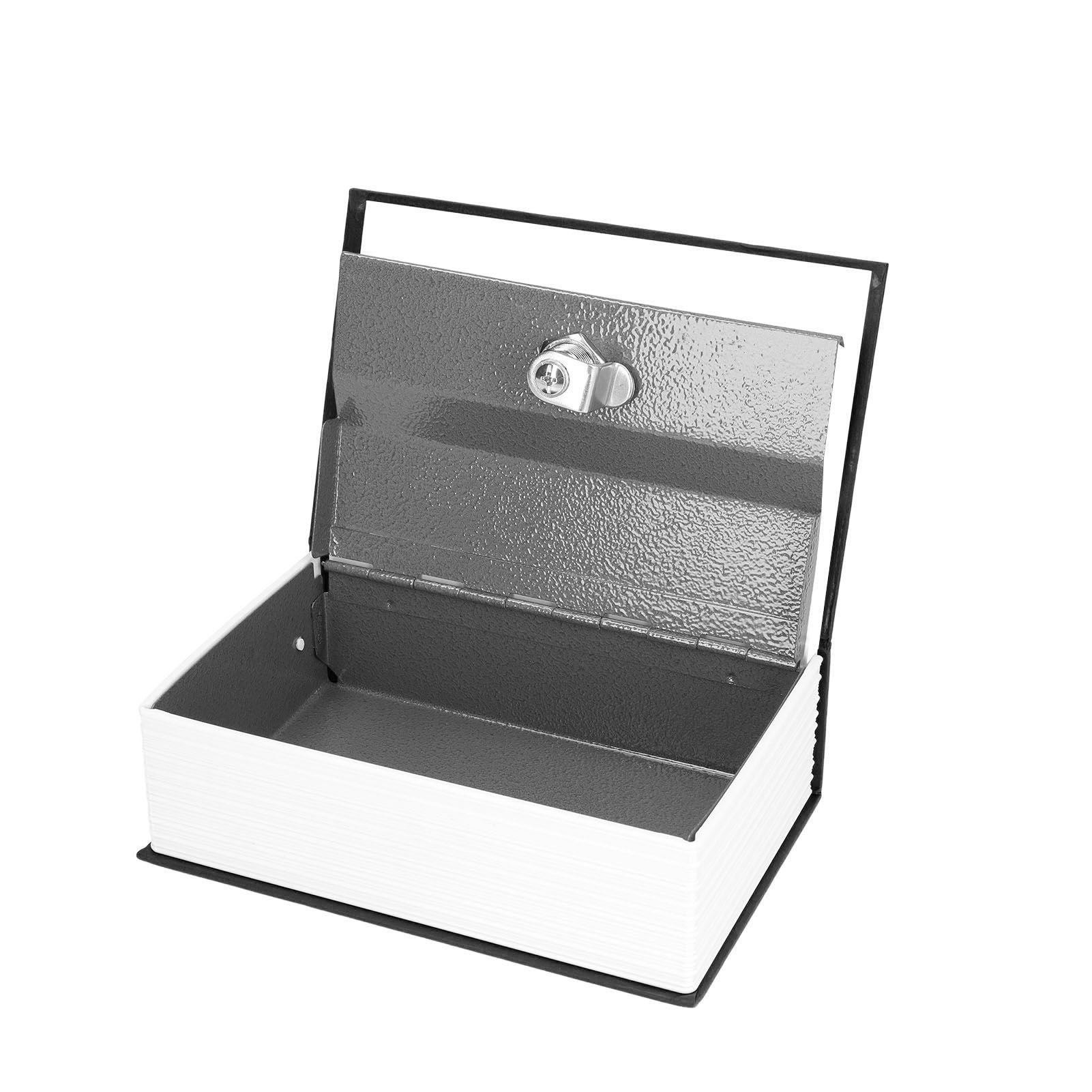 Safe Box Simulation Book Shape Decorative Storage Money Case for Bedroom Living Room OfficeBlack V1294-YM0523-3117210212614