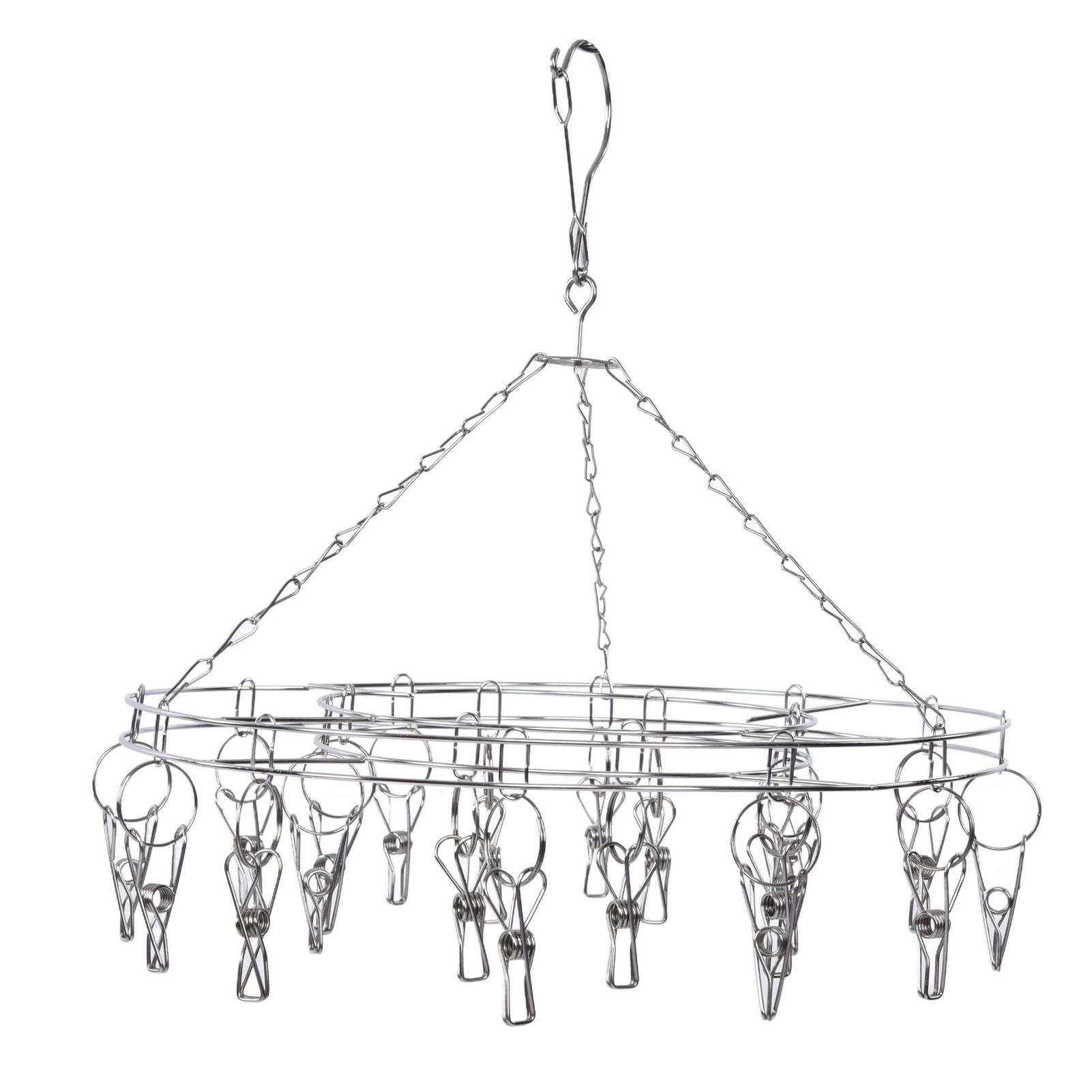 20 Clip Socks Rack Underwear Drying Hanger Stainless Steel Clothes Hanger Multifunctional Laundry Rack V1294-YM0523-3117210214111