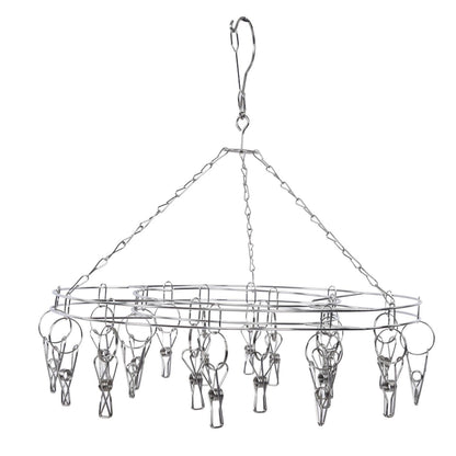 20 Clip Socks Rack Underwear Drying Hanger Stainless Steel Clothes Hanger Multifunctional Laundry Rack V1294-YM0523-3117210214111