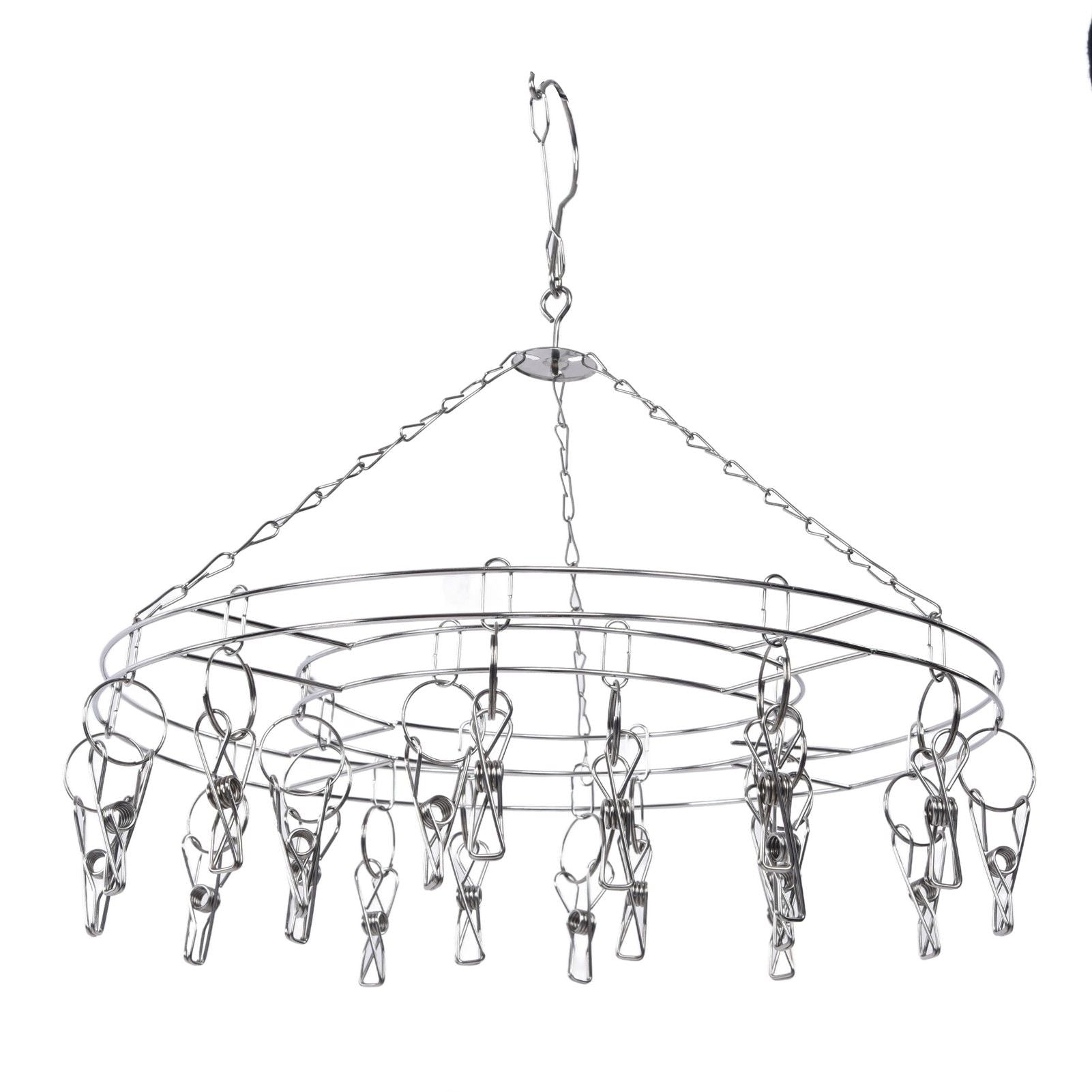 20 Clip Socks Rack Underwear Drying Hanger Stainless Steel Clothes Hanger Multifunctional Laundry Rack V1294-YM0523-3117210214111