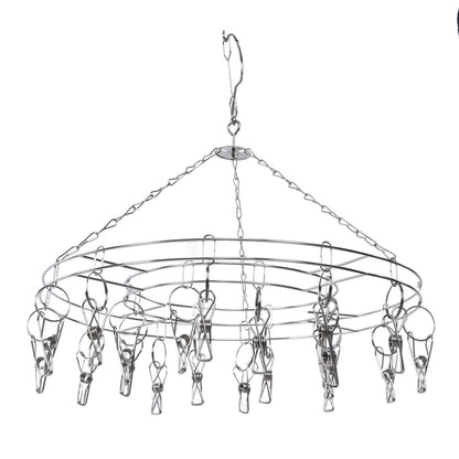 20 Clip Socks Rack Underwear Drying Hanger Stainless Steel Clothes Hanger Multifunctional Laundry Rack V1294-YM0523-3117210214111