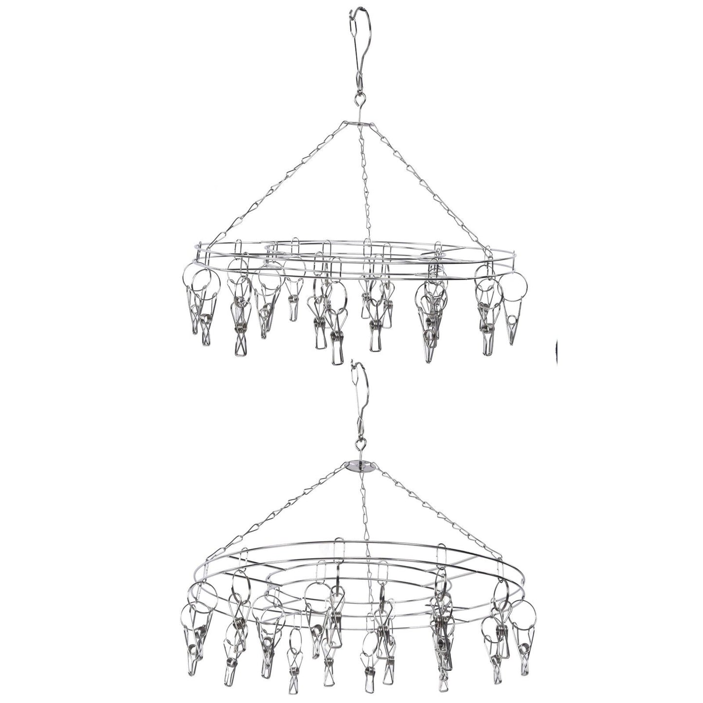20 Clip Socks Rack Underwear Drying Hanger Stainless Steel Clothes Hanger Multifunctional Laundry Rack V1294-YM0523-3117210214111