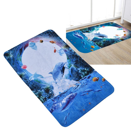 Home Floor Mat Flannel Corridor Carpet Anti Slip Mat Bathroom Kitchen Printed Carpet V1294-YM0523-3117210214511