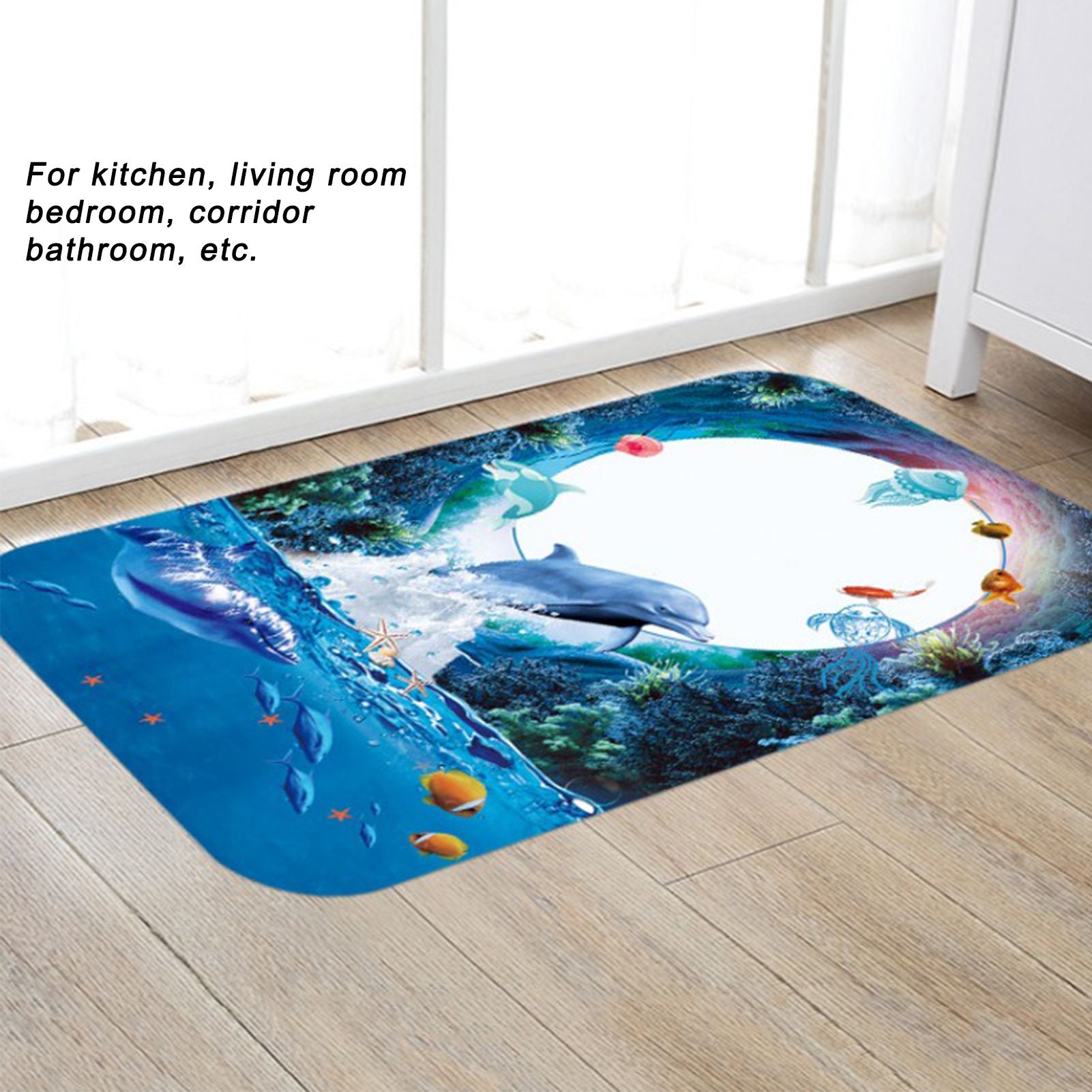 Home Floor Mat Flannel Corridor Carpet Anti Slip Mat Bathroom Kitchen Printed Carpet V1294-YM0523-3117210214511