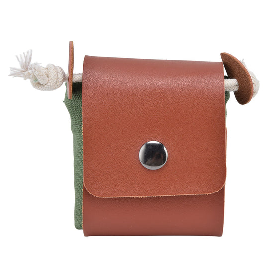Fruit Picking Bag Waist Hanging Canvas Material PU Style Folded Save Space Belt Foraging BagMilitary Green V1294-YM0523-3117210248313
