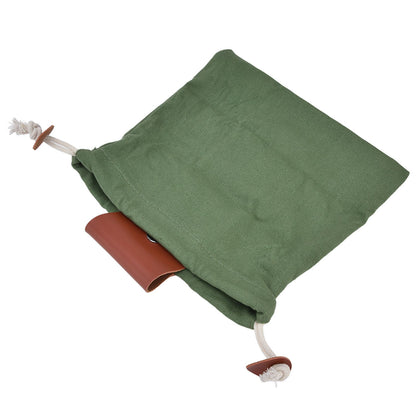 Fruit Picking Bag Waist Hanging Canvas Material PU Style Folded Save Space Belt Foraging BagMilitary Green V1294-YM0523-3117210248313