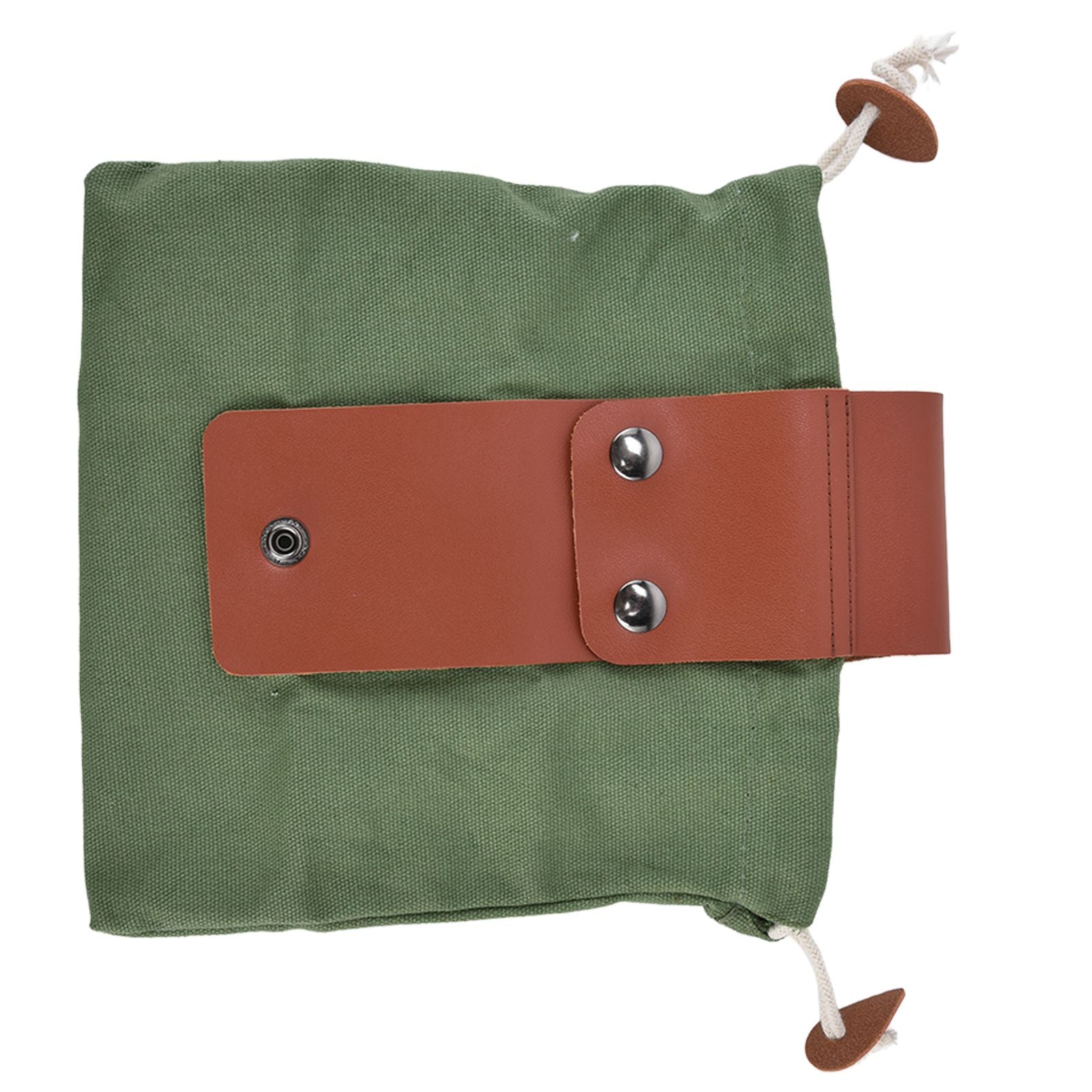 Fruit Picking Bag Waist Hanging Canvas Material PU Style Folded Save Space Belt Foraging BagMilitary Green V1294-YM0523-3117210248313