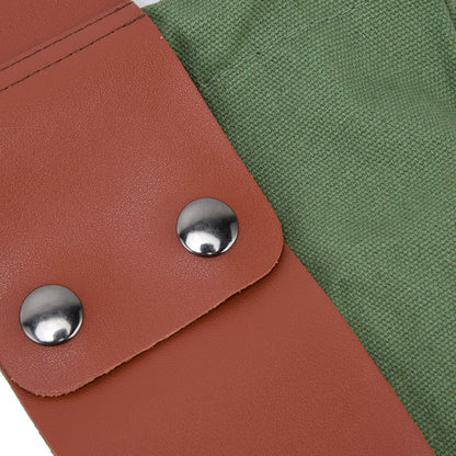 Fruit Picking Bag Waist Hanging Canvas Material PU Style Folded Save Space Belt Foraging BagMilitary Green V1294-YM0523-3117210248313