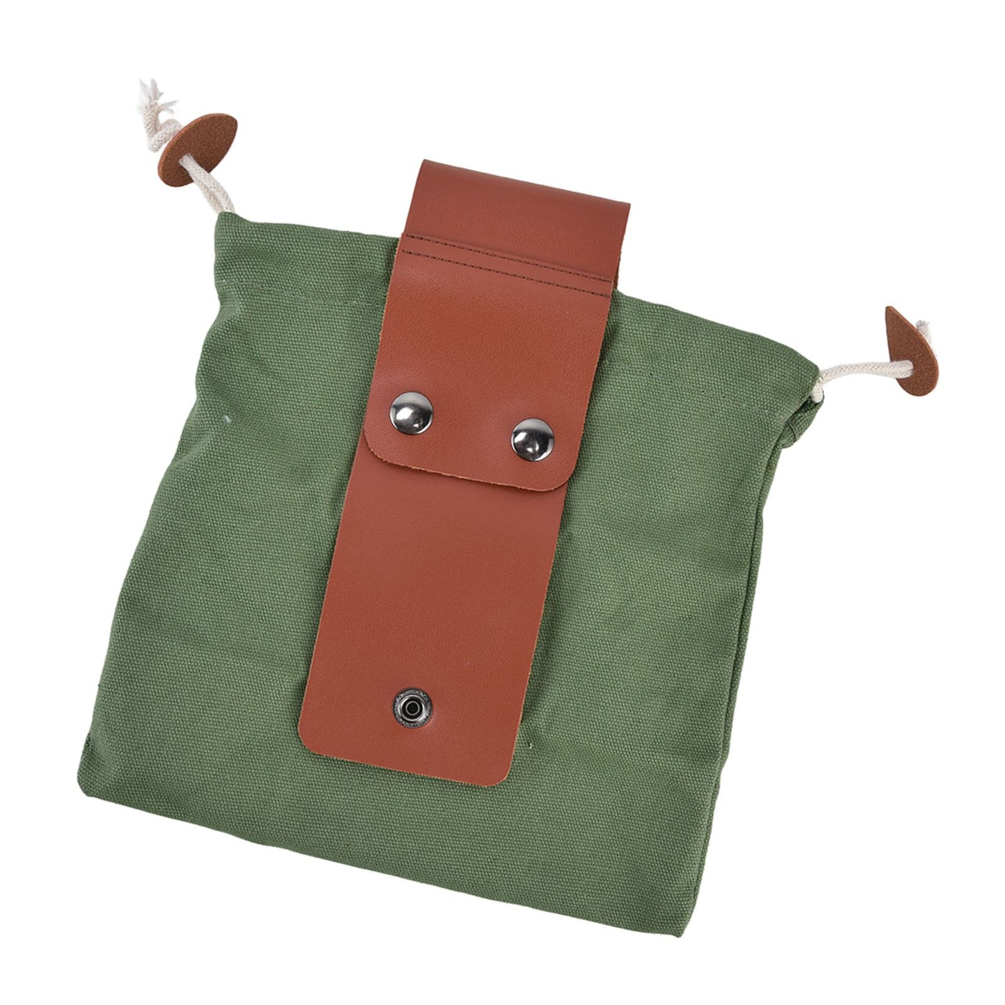 Fruit Picking Bag Waist Hanging Canvas Material PU Style Folded Save Space Belt Foraging BagMilitary Green V1294-YM0523-3117210248313