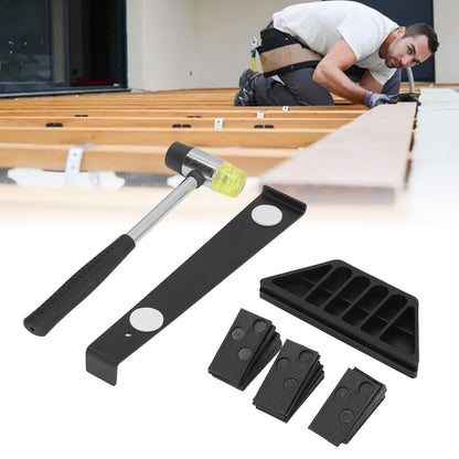 DIY Home Wood Flooring Laminate Installation Kit Wooden Floor Fitting Tool with Spacers V1294-YM0523-3117210248411