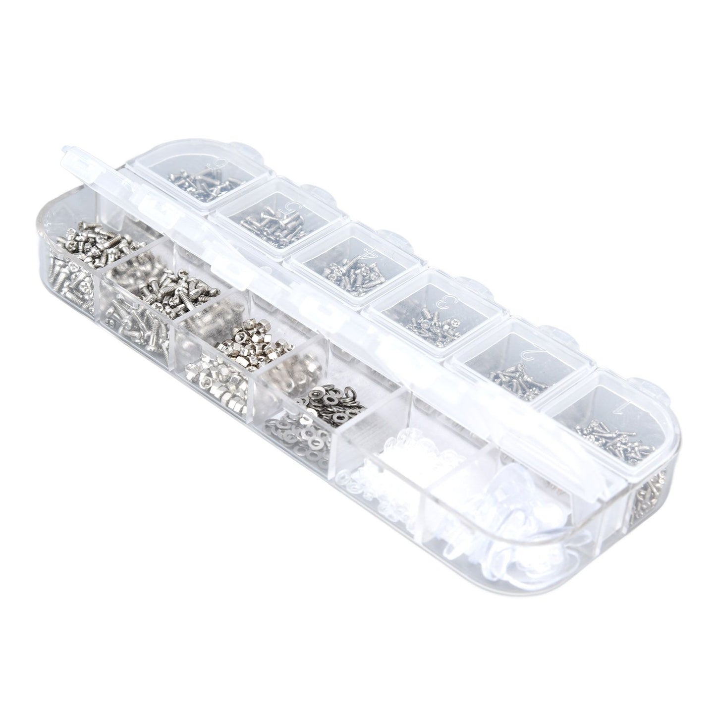 Glasses Repair Kit Eyeglass Screws Set with Nut Screwdriver Tweezer for Cellphone Tablet Watch Clock Glasses V1294-YM0523-3117210251911